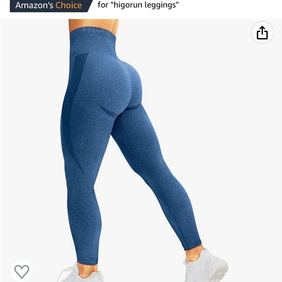 Higorun women’s seamless legging smile contour highwaist gym workout - Picture 1 of 6